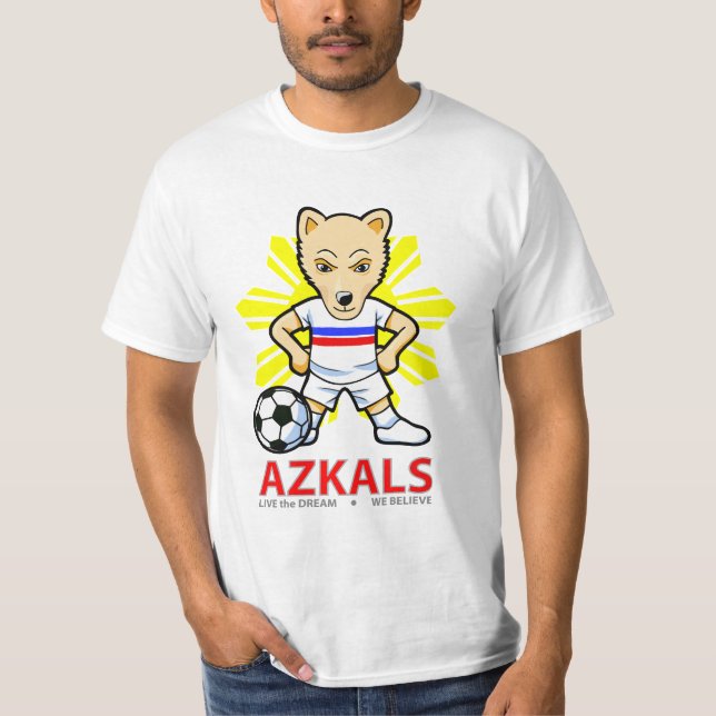 Camisa de Azkals - mascote do cão (Frente)
