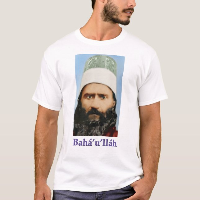 Camisa de Bahá’u’lláh sobre a paz de uma família h (Frente)