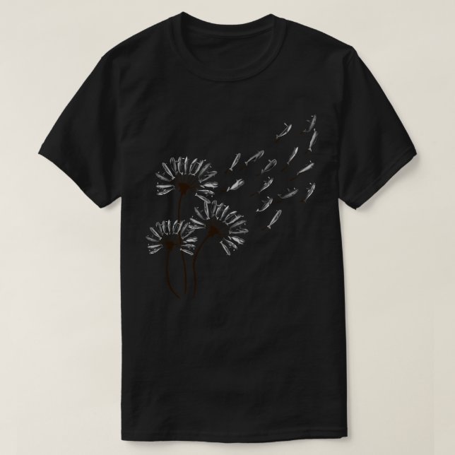 Camisa de baleia Dandelion (Frente do Design)