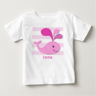 Camisa de Baleia e Listras Rosa