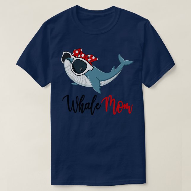Camisa de baleia Mãe Bandana (Frente do Design)