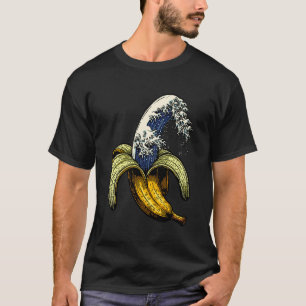 Camisa de Banana Grande Onda de Kanagawa Banana Ho