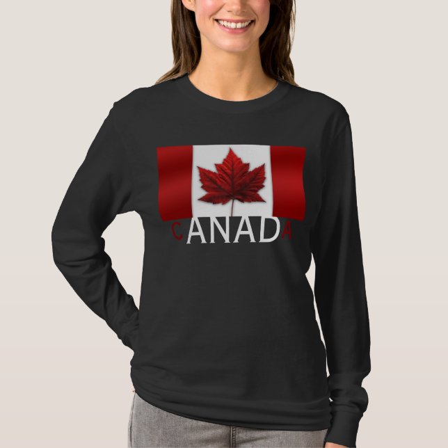 Camisa de bandeira canadense, canadense, saia-sul (Frente)