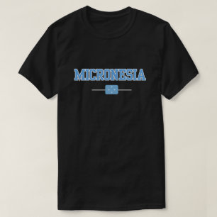 Camisa de Bandeira da Micronésia Orgulhosa