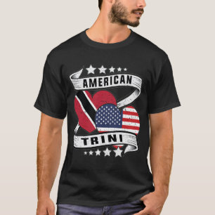 Camisa de bandeira da Trinidad e América