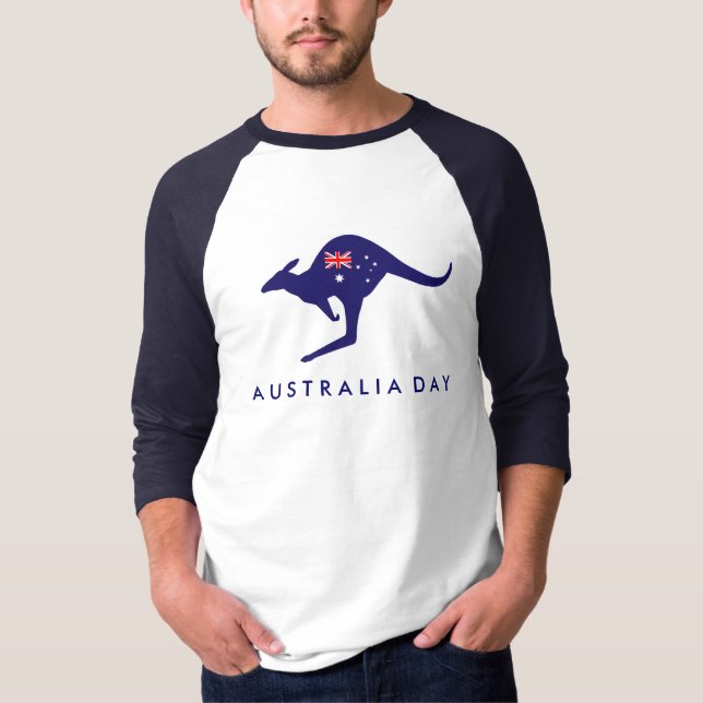 CAMISA DE BANDEIRA DE KANGAROO DAY AUSTRÁLIA (Frente)