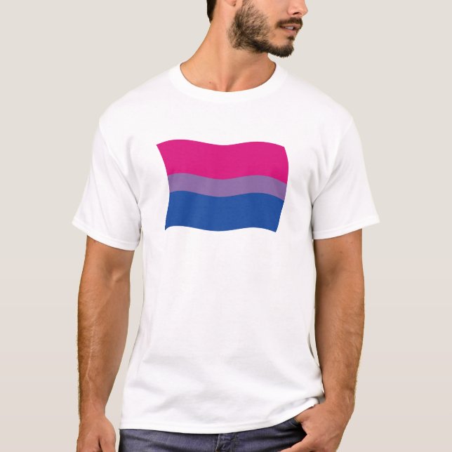 Camisa de Bandeira do Orgulho Bissexual (Frente)