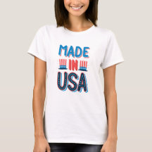Camisa de bandeira dos EUA, 4 de julho