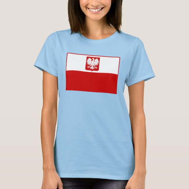 Camisa de bandeira polonesa (Frente)
