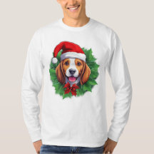 Camisa de banho de Natal Beagle
