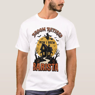 Camisa de Barista de Halloween Bruxa Engraçada Pun