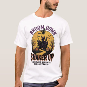 Camisa de Barman de Halloween Taverna Assombrada B