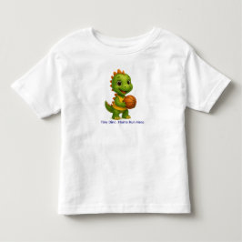 Camisa de Basquete de Dinossauro Fofa para Criança