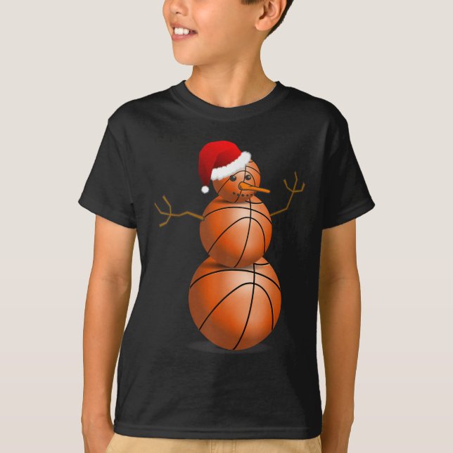 Camisa de Basquete de Natal - Neve de Basquete (Frente)