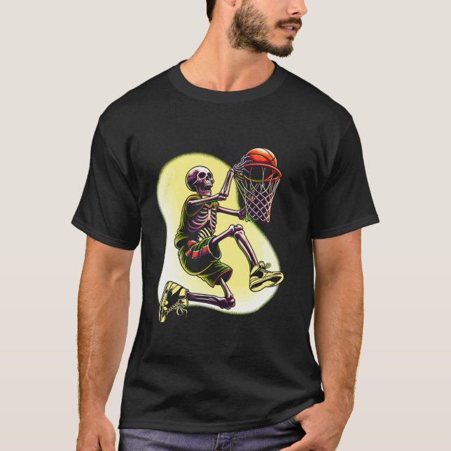 Camisa de basquete do Halloween de basquete (Frente)
