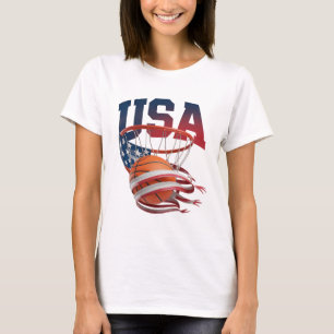 Camisa de Basquete dos EUA, Aro da Bandeira Americ