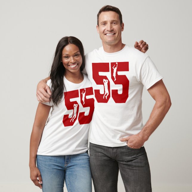 Camisa de basquete número 55 (Unissex)