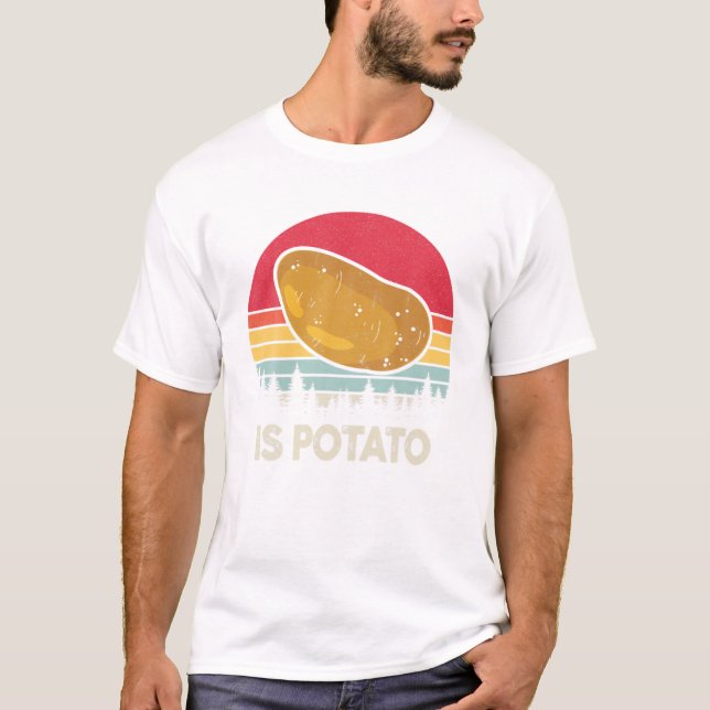 Camisa de Batata Amante de Batata Divertido (Frente)