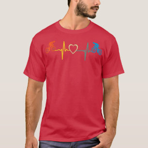 Camisa De Batimento Cardíaco De Ciclo - Bicicleta