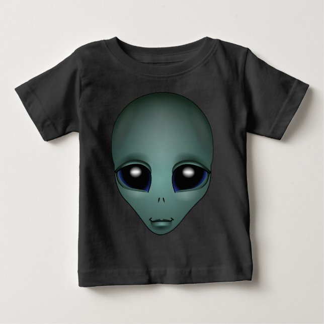 Camisa de Bebê Alien Camisa de Bebê Alien Fofa (Frente)