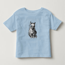 Camisa de bebê animal gato fofo rabugento