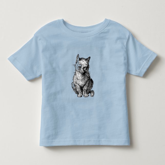 Camisa de bebê animal gato fofo rabugento (Frente)