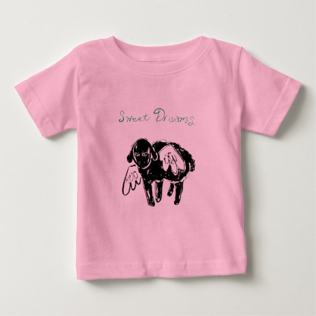 Camisa de bebê carneirinho Sweet Dreams (Frente)