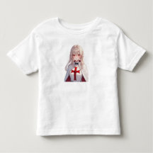 Camisa de bebê Cavaleira Templária Menina