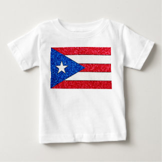 Camisa de bebê com bandeira Porto Rico