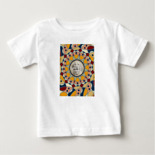 Camisa de Bebê com Design de Mandala de Foto Perso
