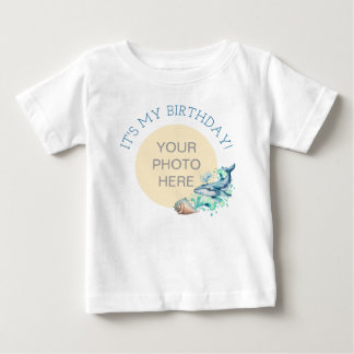 Camisa de Bebê com Foto Personalizada Tema Mar É M