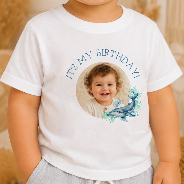 Camisa de Bebê com Foto Personalizada Tema Mar É M (Criador carregado)