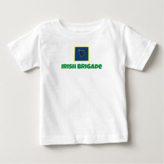 Camisa de bebê da bandeira da Irlanda