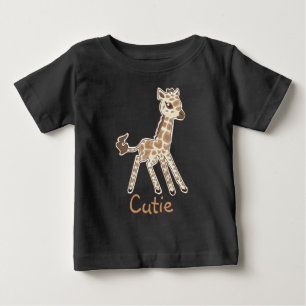 Camisa de Bebê da Girafa Bonita