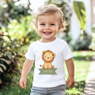 Camisa de Bebê de 1º Aniversário Wild One Jungle S