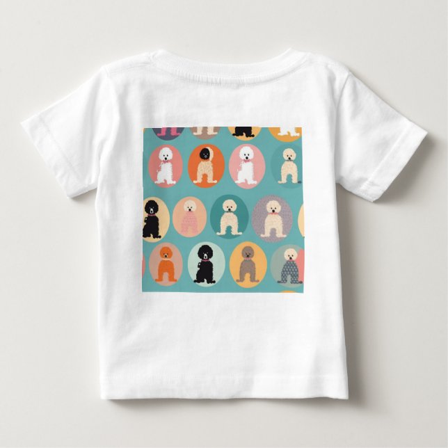 camisa de bebê de cachorrinho (Verso)