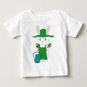 Camisa De Bebê De Coelhinho De Jardim