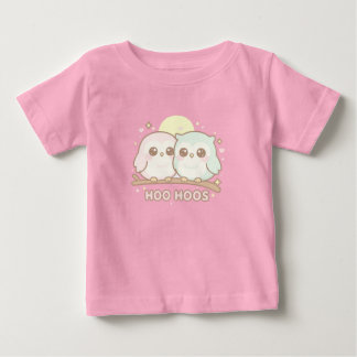 Camisa de Bebê de Coruja Fofa – Adoráveis “Hoo Hoo