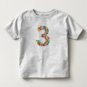 Camisa De Bebê De Dinossauro Colorida