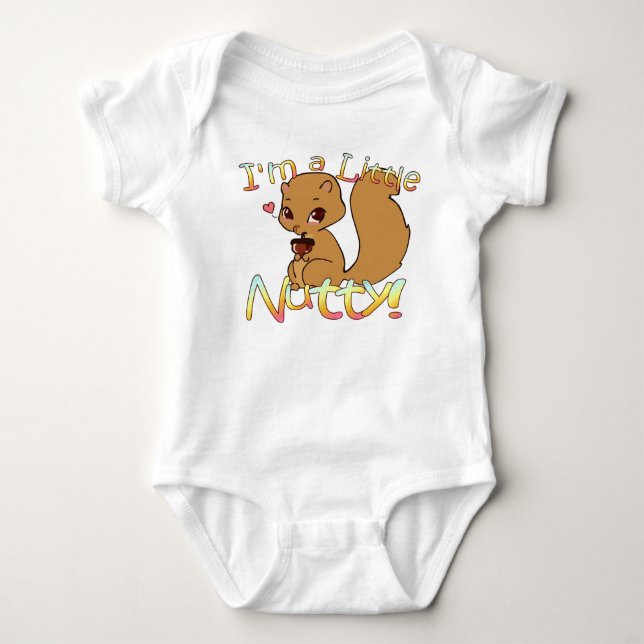 Camisa de Bebê de Esquilo Bonito (Frente)