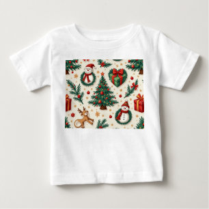 Camisa de bebê de Natal