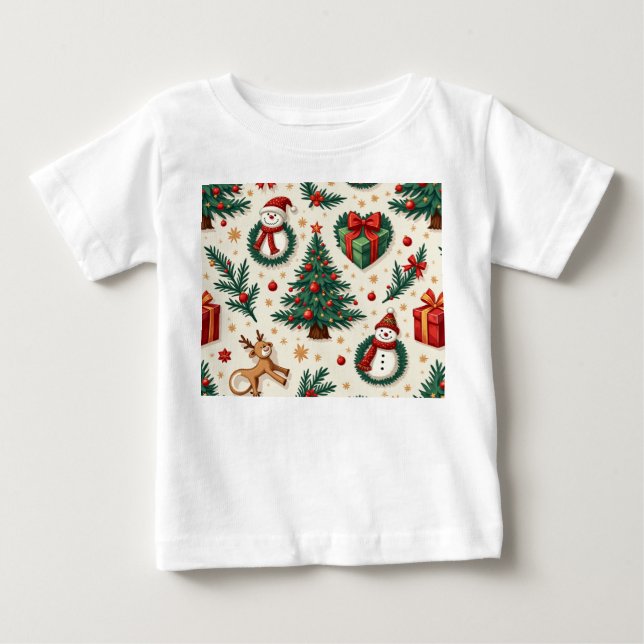 Camisa de bebê de Natal (Frente)