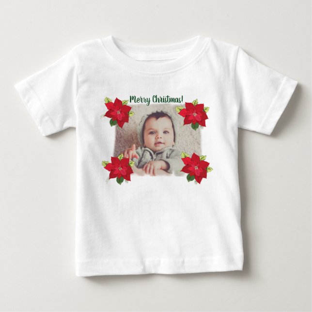 Camisa de Bebê de Natal Personalizada (Frente)