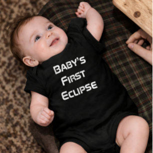Camisa de bebê Eclipse Solar Primeiro Eclipse do B
