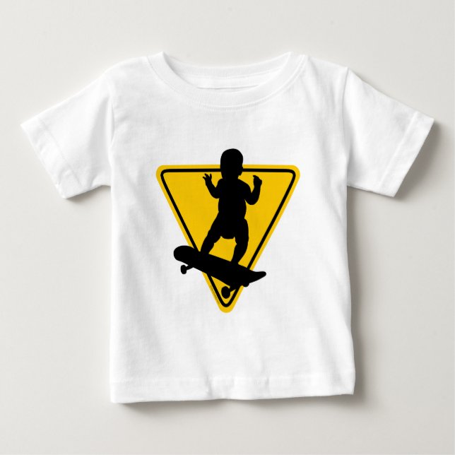 Camisa de bebê em (Skate) Conselho (Frente)