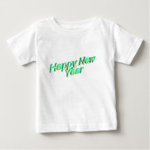 Camisa de bebê Feliz Ano Novo 