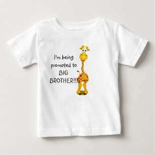 Camisa de bebê Girafa promovida a irmão mais velho