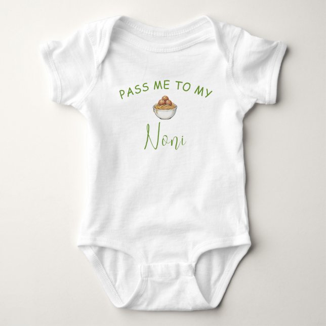 Camisa de Bebê Italian Noni (Frente)