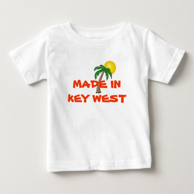 Camisa de bebê "Made in Key West" (Frente)