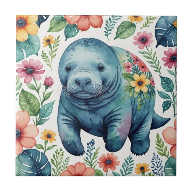 Camisa de bebê Manatee (Frente)